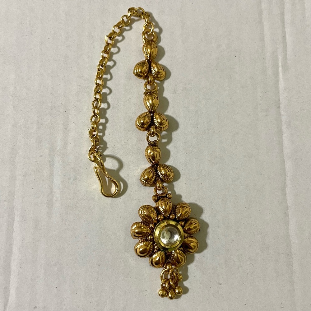 Antique Gold Kundan Tikka